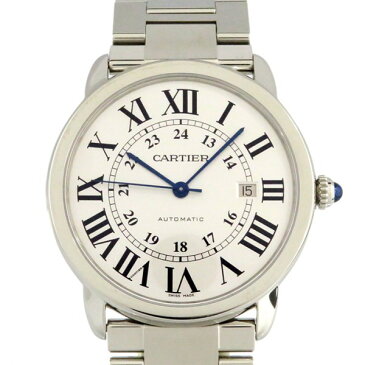 カルティエ CARTIER ロンドソロ XL W6701011 シルバー文字盤 メンズ 腕時計 【未使用】