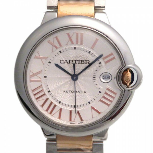 カルティエ Cartier バロンブルー W6920095 シルバー文字盤 新品 腕時計 メンズ