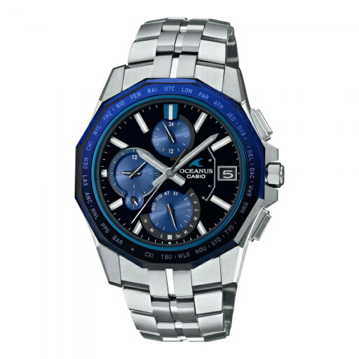 カシオ CASIO オシアナス Manta S6000 Series OCW-S6000-1AJF ブラック文字盤 腕時計 メンズ カシオ CASIO オシアナス Manta S6000 Series OCW-S6000-1AJF ブラック文字盤 腕時計 メンズ