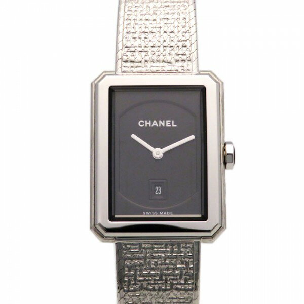 シャネル 腕時計（レディース） シャネル CHANEL ボーイフレンド ツイードM H4878 ブラック文字盤 新品 腕時計 レディース