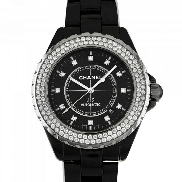 シャネル CHANEL J12 42 H2014 ブラック文字盤 新品 腕時計 メンズ