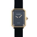 シャネル 腕時計（レディース） シャネル CHANEL プルミエール ヴェルヴェット H6125 ブラック文字盤 新品 腕時計 レディース