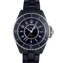 シャネル 腕時計 シャネル CHANEL J12 キャリバー12.2 H5696 ブラック文字盤 新品 腕時計 レディース