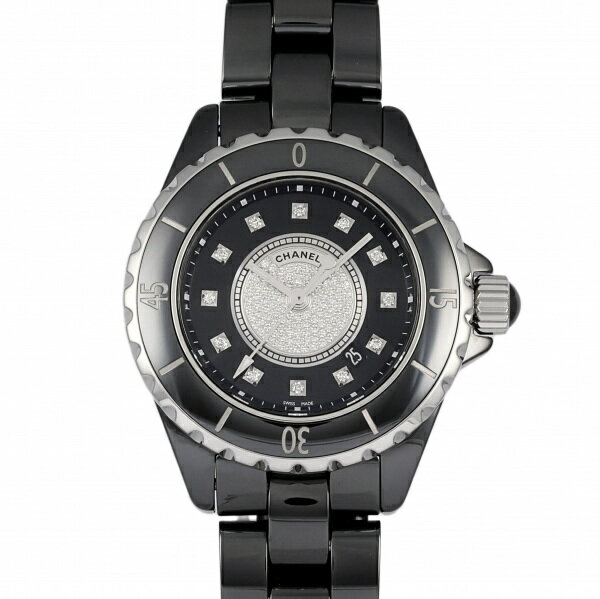 シャネル CHANEL J12 H2122 ブラック文字盤 中古 腕時計 レディース