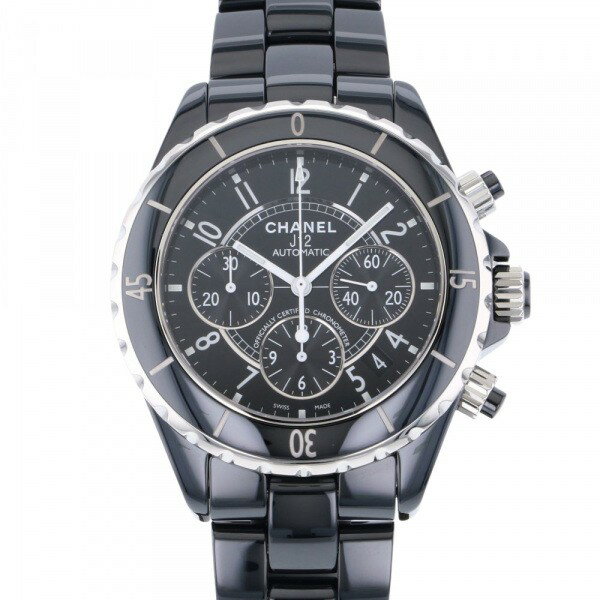 シャネル 腕時計（メンズ） シャネル CHANEL J12 クロノグラフ 41MM H0940 ブラック文字盤 新品 腕時計 メンズ