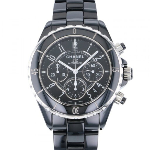 シャネル CHANEL J12 クロノグラフ 41MM H0940 ブラック文字盤 新品 腕時計 メンズ シャネル CHANEL J12 クロノグラフ 41MM H0940 ブラック文字盤 新品 腕時計 メンズ