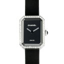 シャネル 腕時計（レディース） シャネル CHANEL プルミエール リボン H7942 ブラック文字盤 新品 腕時計 レディース