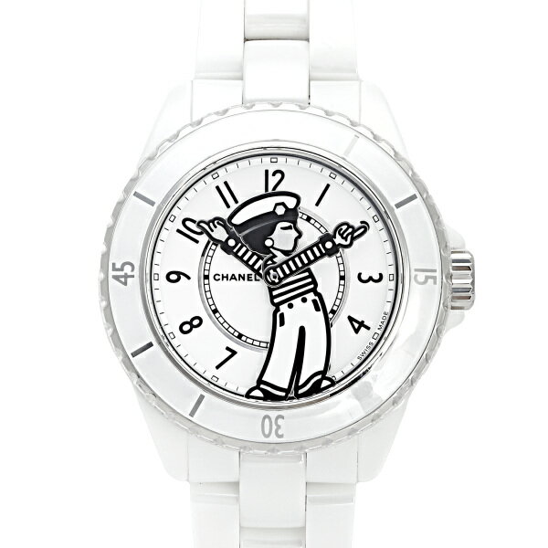 シャネル 腕時計 シャネル CHANEL J12 マドモアゼル ラパウザ 38MM 数量限定 H7481 ホワイト文字盤 新品 腕時計 レディース