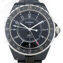 シャネル CHANEL J12 GMT H2012 ブラック文字盤 新品 腕時計 メンズ