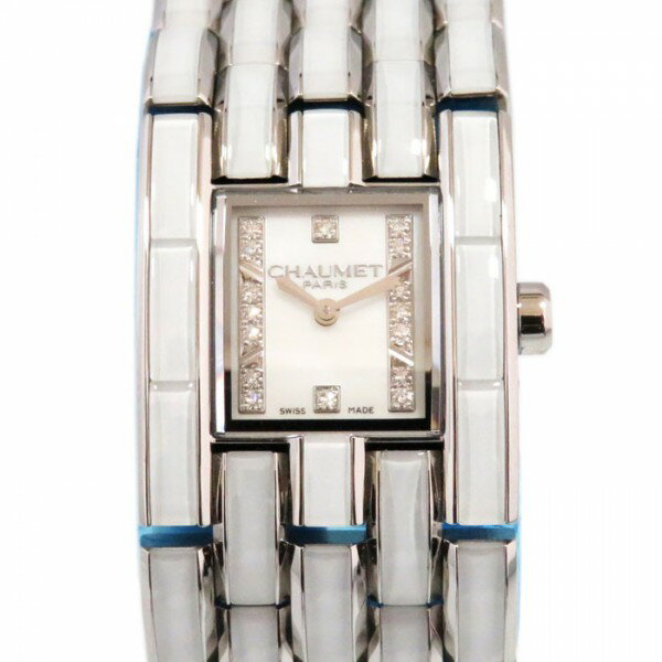 ショーメ CHAUMET ケイシス ホワイトクリスタル W19635-35A ホワイト文字盤 新品 腕時計 レディース