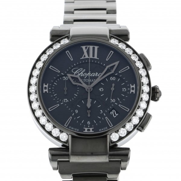 ショパール ショパール Chopard インペリアーレ クロノ 388549-3006 ブラック文字盤 新品 腕時計 メンズ