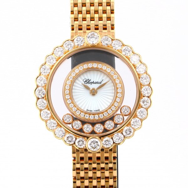 ショパール Chopard ハッピーダイヤモンド 204180-5201 ホワイト文字盤 新品 腕時計 レディース