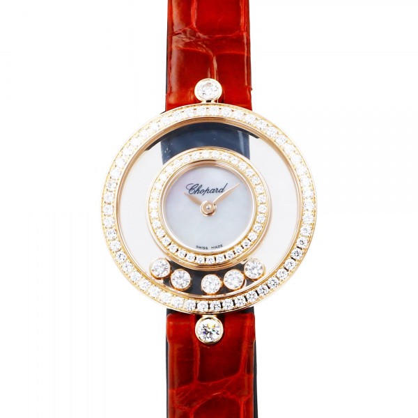 ハッピーダイアモンド ショパール Chopard ハッピーダイヤモンド 203957-5208 ホワイト文字盤 新品 腕時計 レディース