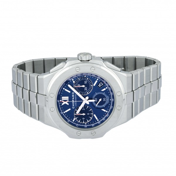 ショパール Chopard アルパインイーグル アルパイン イーグル XL クロノ 298609-3001 ブルー文字盤 中古 腕時計 メンズ
