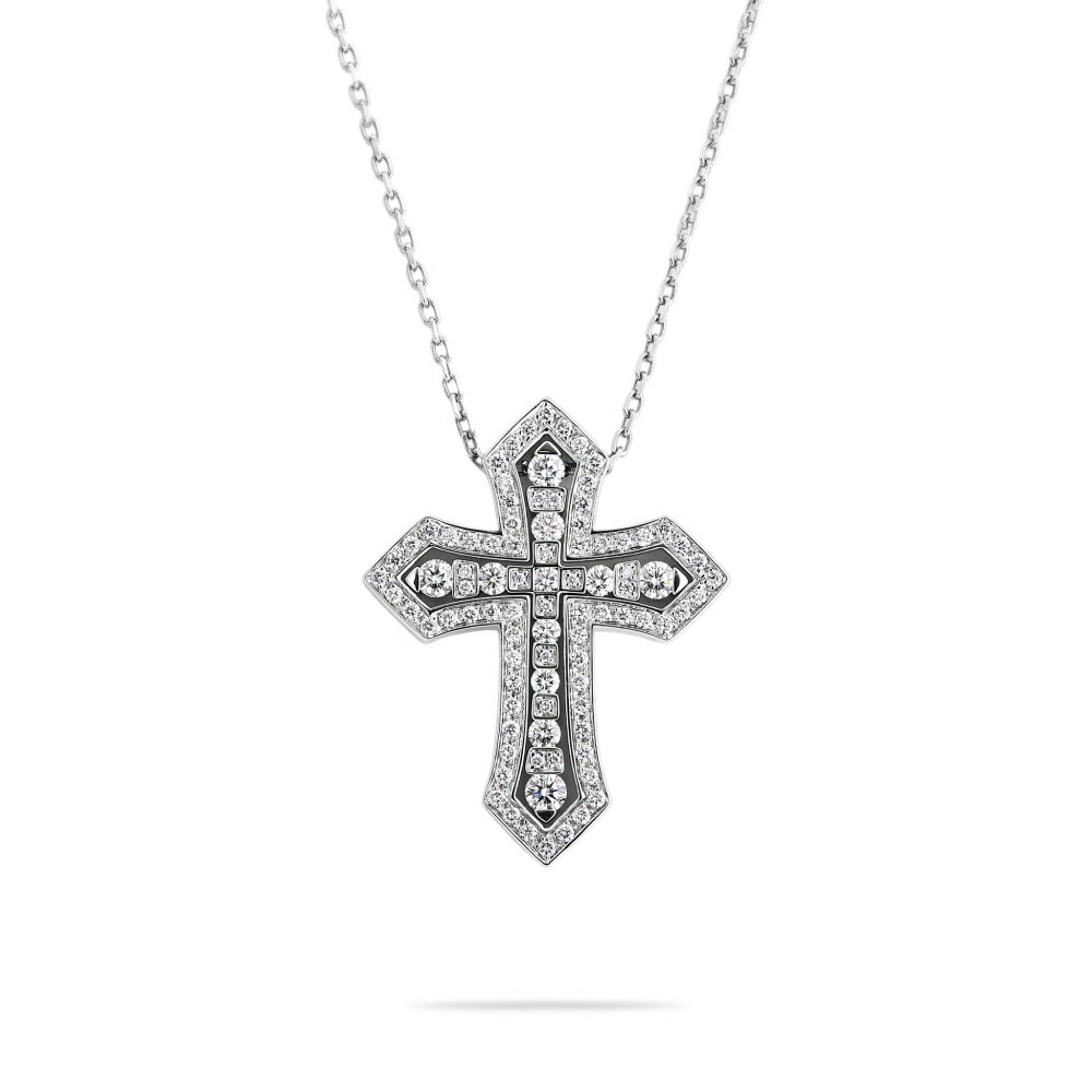 ダミアーニ ベルエポック クラウン M YOSHIDA100周年モデル K18ホワイトゴールド ネックレス 中古