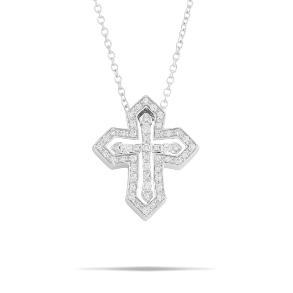 ダミアーニ ベルエポック クラウン S K18ホワイトゴールド ネックレス 中古