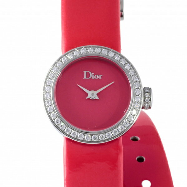 ディオール 腕時計（レディース） ディオール DIOR ラ・ディ・ドゥ・ディオール CD040110A021 ピンク文字盤 新品 腕時計 レディース