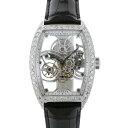 フランク・ミュラー FRANCK MULLER トノウカーベックス セブンデイズ パワーリザーブ スケルトン 8880BS6SQTDP シルバー文字盤 中古 腕時計 メンズ