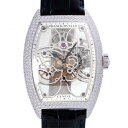 フランク・ミュラー FRANCK MULLER トノウカーベックス 7デイズ パワーリザーブ スケルトン 8880BS6SQTD シルバー文字盤 中古 腕時計 メンズ