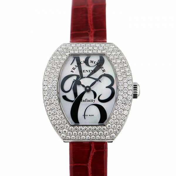 フランク・ミュラー FRANCK MULLER インフィニティ カーベックス ダイヤモンド 3530 QZ AD3 ホワイト文字盤 新品 腕時計 レディース