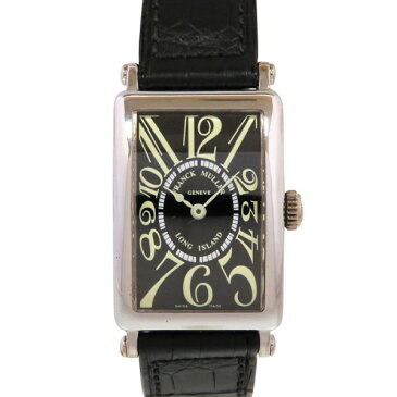 【期間限定ポイント3倍 11/4〜11/11】 フランク・ミュラー FRANCK MULLER ロングアイランド 900QZ ブラック文字盤 中古 腕時計 レディース