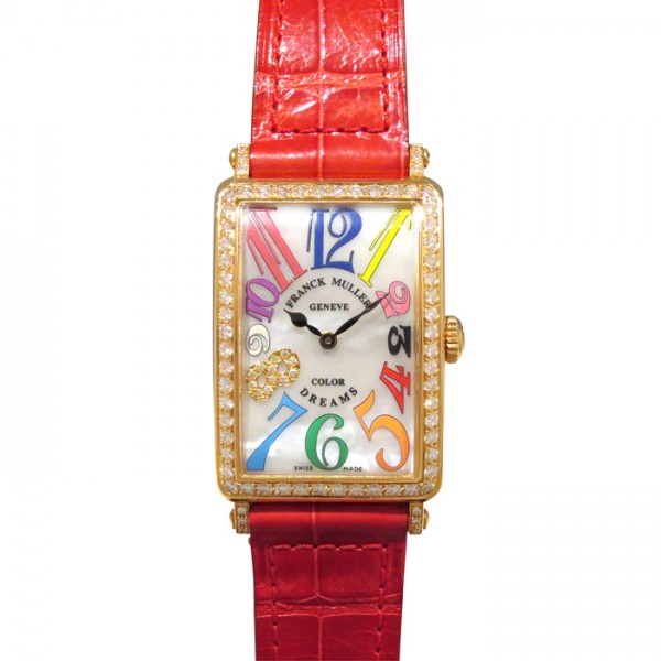 フランク・ミュラー FRANCK MULLER ロングアイランド カラードリーム 952QZCOLDRMMOPD1RCD8 5N ホワイト文字盤 新古品 腕時計 レディース