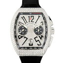 フランク・ミュラー FRANCK MULLER ヴァンガード クロノグラフ パヴェダイヤモンド V45CCDTDCDACNR 全面ダイヤ文字盤 新品 腕時計 メンズ