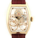 フランク・ミュラー FRANCK MULLER トノウカーベックス セブンデイズ・パワーリザーブ・スケルトン 8880BS6SQT ピンクゴールド文字盤 中古 腕時計 メンズ