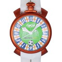 ガガ ミラノ 腕時計（メンズ） ガガミラノ GaGa MILANO マヌアーレ マヌアーレ48 2014年ブラジルワールドカップ 5070.6 グリーン文字盤 新品 腕時計 メンズ