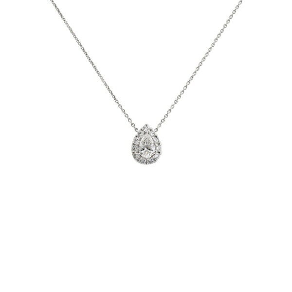 グラフ アイコン ドロップ K18ホワイトゴールド ネックレス 中古のサムネイル