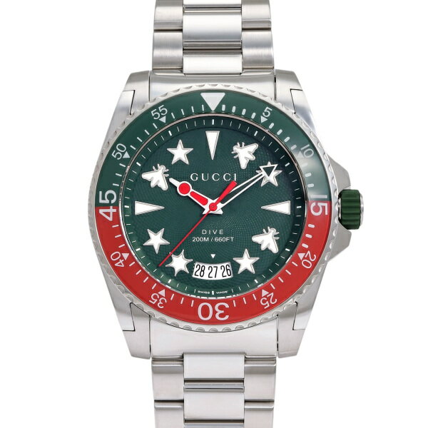 グッチ GUCCI ダイヴ YA136222 グリーン文字盤 新品 腕時計 メンズ