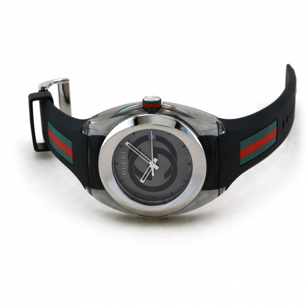 グッチ GUCCI シンク YA137116 グレー文字盤 新品 腕時計 メンズ