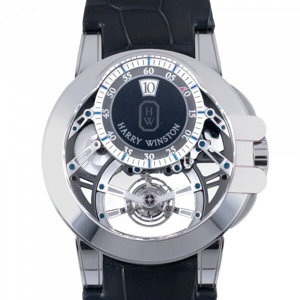 ハリー・ウィンストン HARRY WINSTON オーシャン トゥールビヨン ジャンピングアワー 限定75本 OCEMTJ45WW001 シルバー文字盤 新品 腕時計 メンズ