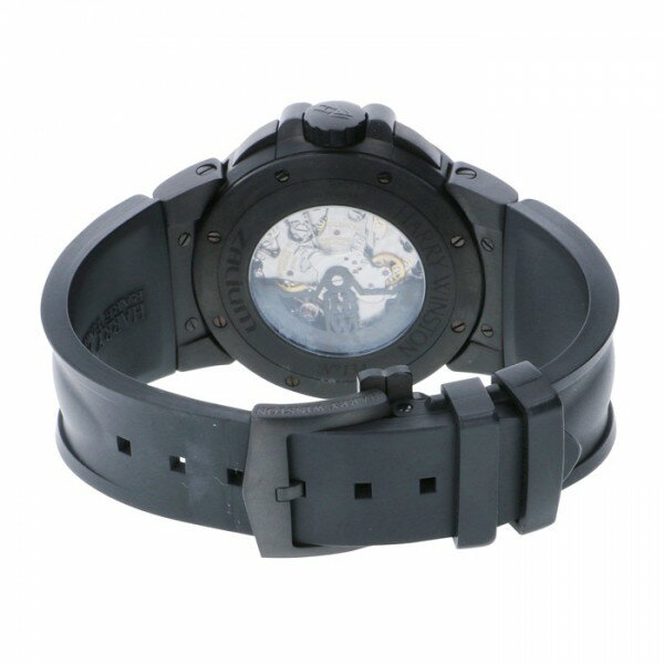 ハリー・ウィンストン HARRY WINSTON オーシャン トリレトロ クロノグラフ ブラックザリウム OCEACT44ZZ006 シルバー文字盤 アウトレット 腕時計 メンズ