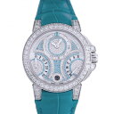 ハリー・ウィンストン HARRY WINSTON オーシャン バイレトログラード 36mm 10本限定 OCEABI36WW056 シルバー文字盤 中古 腕時計 レディース