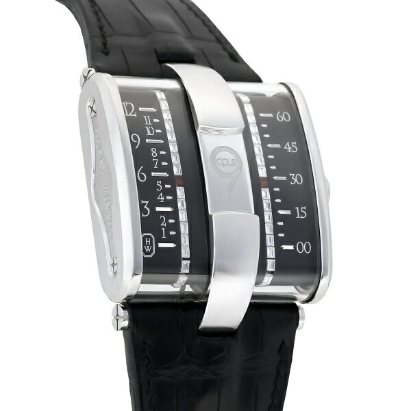 ハリー・ウィンストン HARRY WINSTON オーパス オーパス9 世界限定100本 500/MAJMWW ブラック/アラビア文字盤 中古 腕時計 メンズ