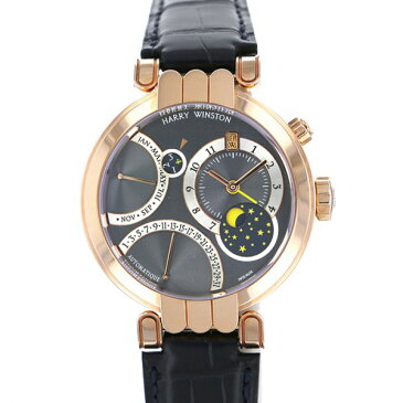 ハリー・ウィンストン HARRY WINSTON プルミエール エキセンター パーペチュアルカレンダー PREAPC41RR002 グレー文字盤 メンズ 腕時計 【新品】