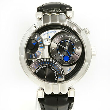 ハリー・ウィンストン HARRY WINSTON プルミエール パーペチュアルカレンダー PREAPC41WW014 シルバー文字盤 メンズ 腕時計 【中古】