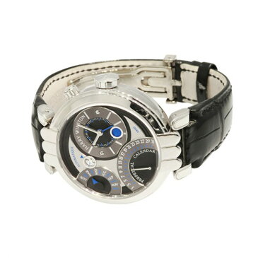 ハリー・ウィンストン HARRY WINSTON プルミエール パーペチュアルカレンダー PREAPC41WW014 シルバー文字盤 メンズ 腕時計 【中古】