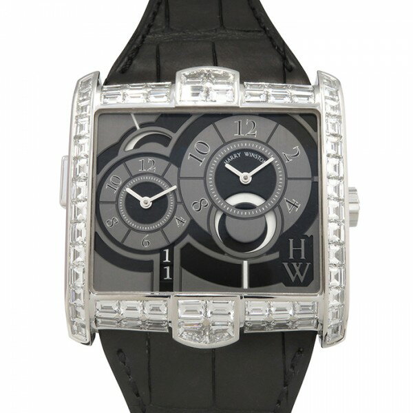 ハリー・ウィンストン HARRY WINSTON アヴェニュー スクエアード AVSATZ45WW003 グレー文字盤 新品 腕..