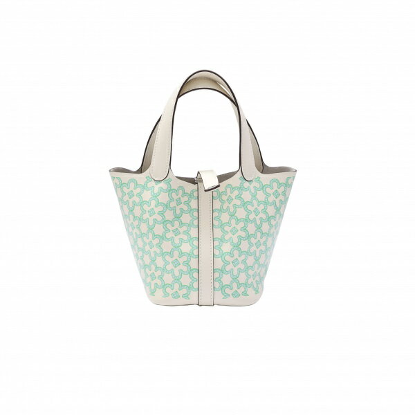 エルメス HERMES ピコタンロックマイクロ ピコタンロックマイクロ14 ラッキーデイジー スイフト ナタ×ヴェール SV金具 U刻印 未使用 バッグ レディースのサムネイル