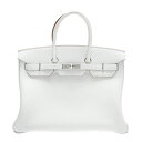 エルメス HERMES バーキン35 トゴ グリスパール シルバー金具 B刻印 未使用 バッグ レディース(4)