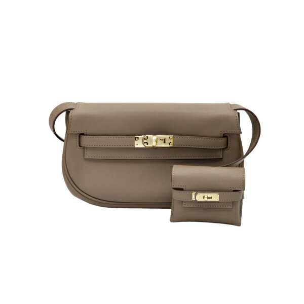 エルメス HERMES ケリー ムーブ スイフト エトゥープ イエローゴールド金具 B刻印 未使用 バッグ レディースのサムネイル