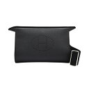 エルメス HERMES ヴィドポッシュ トゴ ブラック シルバー金具 W刻印 未使用 バッグ メンズ