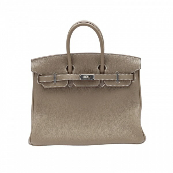 エルメス HERMES バーキン25 トゴ エトゥープ シルバー金具 W刻印 未使用 バッグ レディース