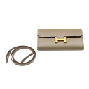 エルメス HERMES コンスタンスロング トゥーゴー エプソン エトゥープ イエローゴールド金具 K刻印 未使用 バッグ レディース