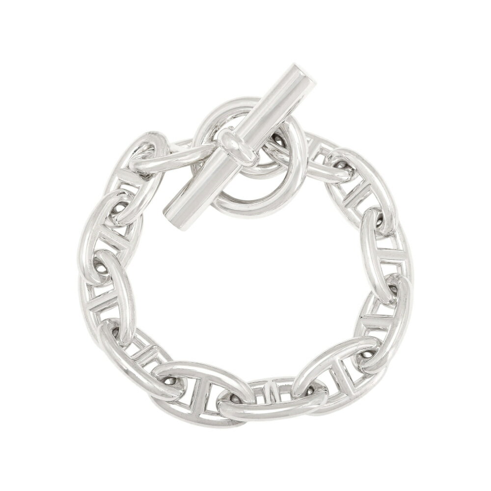 エルメス シェーヌダンクル GM 12コマ SV925 ブレスレット 中古