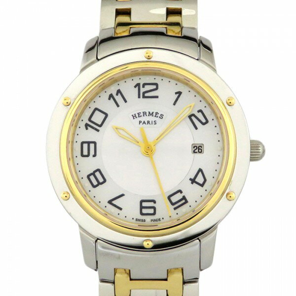 エルメスHERMESクリッパーCP1.320.212/4968ホワイト文字盤新品腕時計レディース