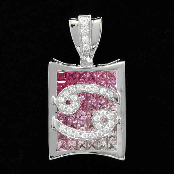 ホロスコープ ネックレス/ペンダント 星座ペンヘッド【蟹座】ピンク【正規品】 H0622.12.9.11 ペンダントトップ 新品 ジュエリー