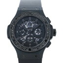 ウブロ HUBLOT ビッグバン アエロバン オールブラック ブラックダイヤモンド 311.CI.1110.RX.1100 ブラック文字盤 中古 腕時計 メンズ